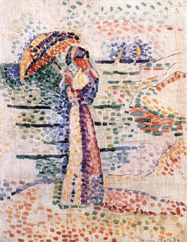 Henri Matisse Woman holding umbrella china oil painting image